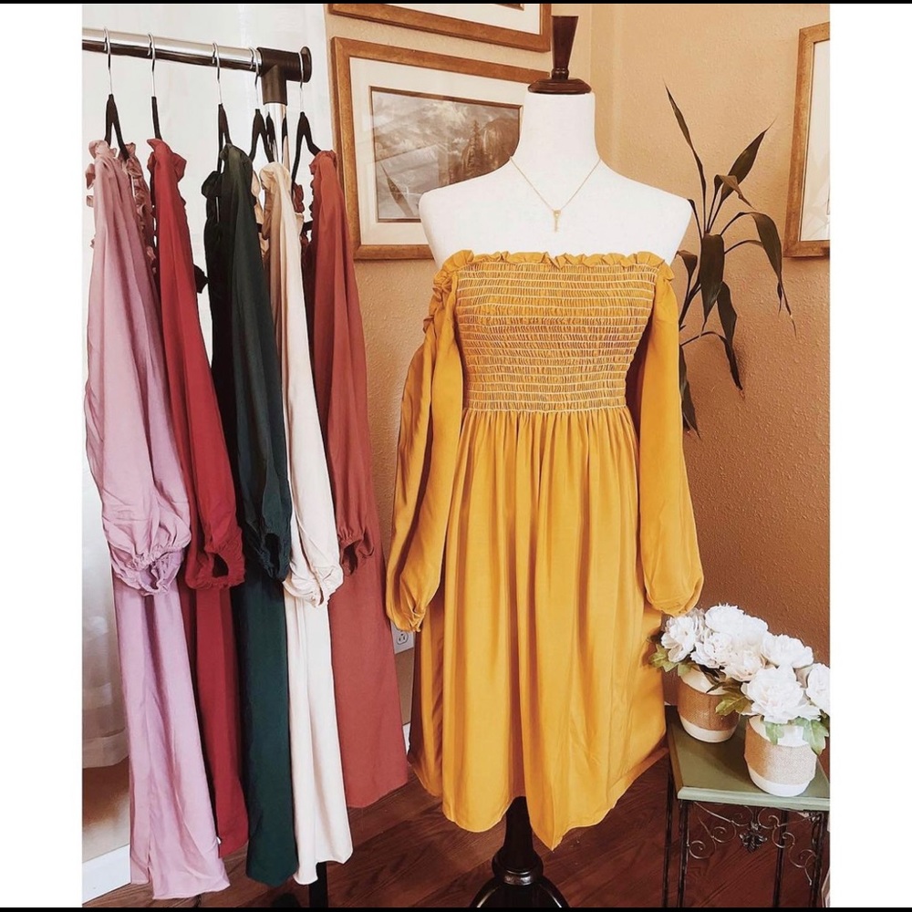 Off the shoulder dress